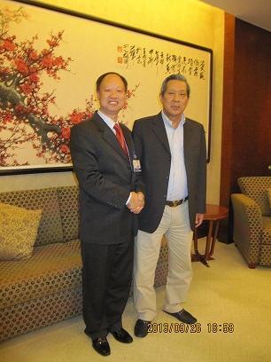 Thai prime minister talks with Mr. Liao Shiming, our company's chairman